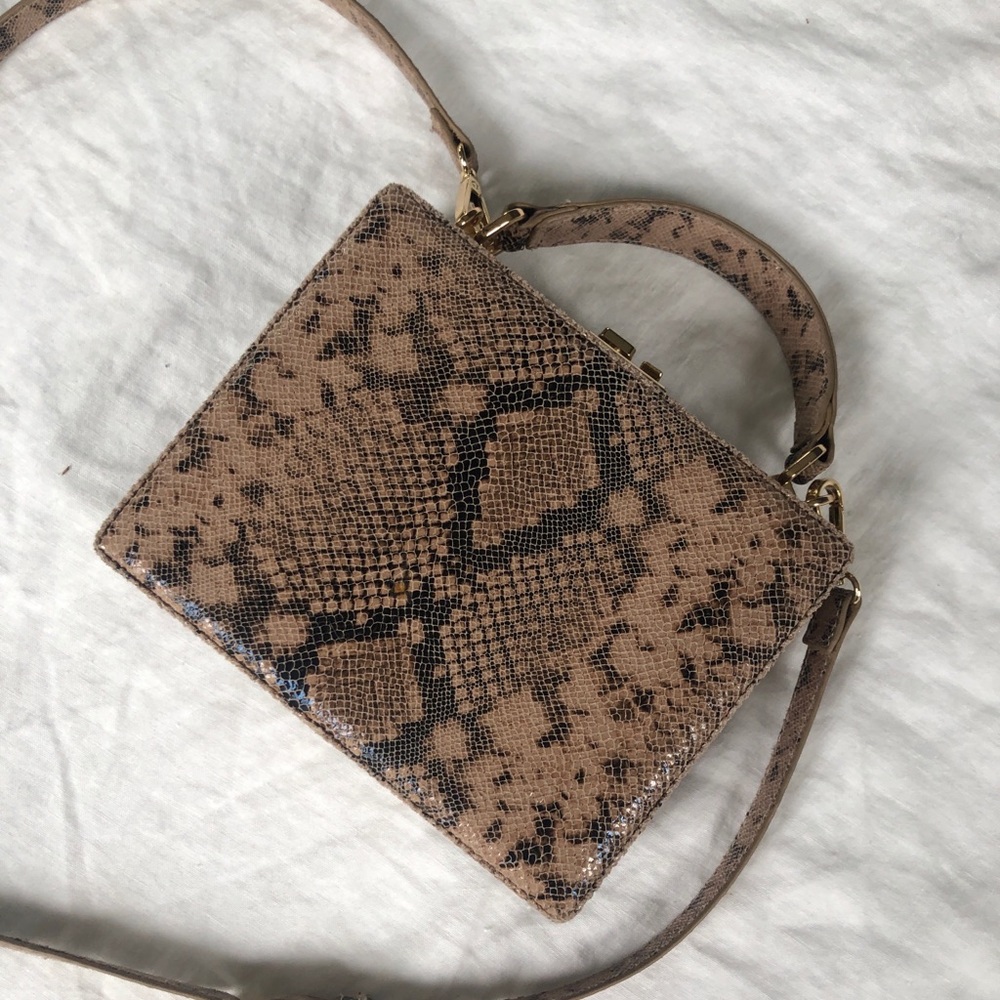 Free People Snakeskin Crossbody